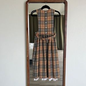 Burberrys girls bibbed dress